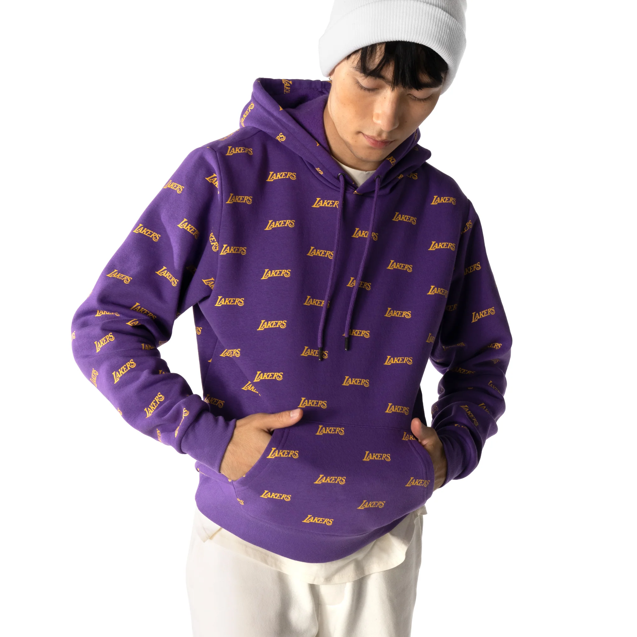 Los Angeles Lakers Purple Hoodie - Image 5