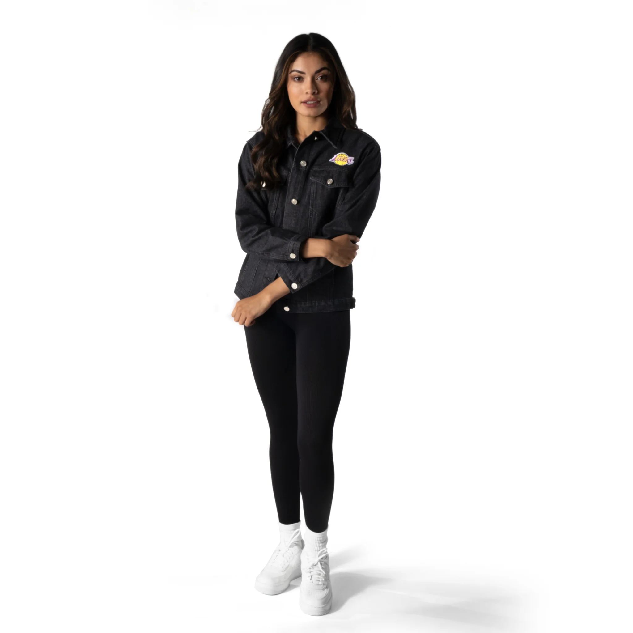 Los Angeles Lakers Women's Denim Jacket - Image 3